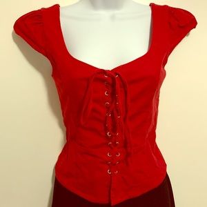 Wayf Women’s corset style shirt